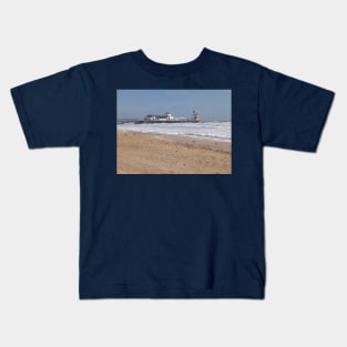 Bournemouth Pier, Storm Nelson, March 2024 Kids T-Shirt